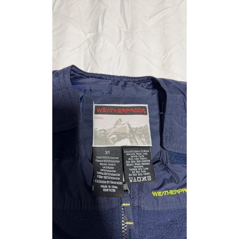 Weatherproof Kids Snow Bib Overalls Navy Blue Winter Ski Pants 3T